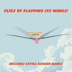 Schylling Tim Bird Flying Toy - Rubberband-Powered Mechanical Bird that Really Flies - Wings Flap and Flies 50 Feet - Ages 7 and Up