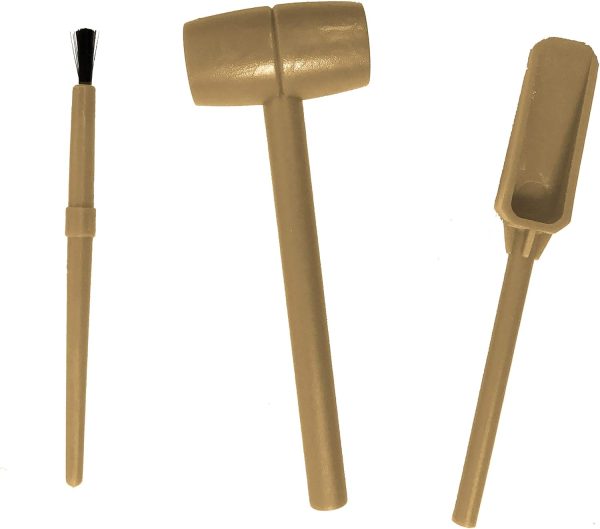 Schylling Chip Away Diamond - Gemstone Dig Kit with Collectible Specimens Inside - 1 in 24 Contains a Real Diamond - Includes Miniature Hammer. Chisel. and Brush - Ages 5 and Up - One Box